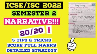 How to score 2020 in Narrative Essay of ICSEISC English Language Semester 2 Examinations [upl. by Llednahc]