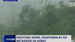 Saksi Bagyong Nona nagpamalas na ng bagsik sa Albay [upl. by Sivehc]