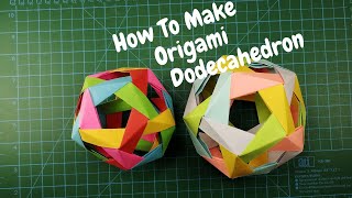 TUTORIAL Dodecahedron Technical Origami [upl. by Utley]