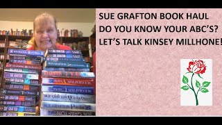 Sue Grafton Book Haul Do you know your alphabet Kinsey Millhone series gumshoe detective [upl. by Ahsekar717]