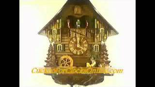 1 Day Musical Swiss Chalet with Mill Wheel and Beer Drinker Cuckoo Clock [upl. by Chapman]