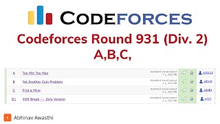 ABCD1  Codeforces Round 931 Solutions  Find a Mine  Yet Another Coin Problem  Too Min Too Max [upl. by Dewar]