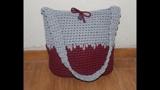 torebka na szydełku ze sznurka bawełnianego  bag on crochet [upl. by Lyndon]