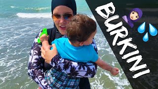 ¿como se bañan las MUSULMANAS en PLAYA BURKINI [upl. by Wrennie]