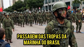 Marinha do Brasil  Fuzileiros Navais Desfile na Comemoração de 7 de Setembro no Rio de janeiro 🇧🇷 [upl. by Hafital556]