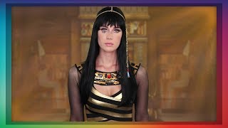 ASMR Cleopatra Role Play golden face mask application [upl. by Kirsteni]