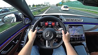 The New Mercedes S Class S63 AMG 2025 Test Drive [upl. by Adlesirhc]