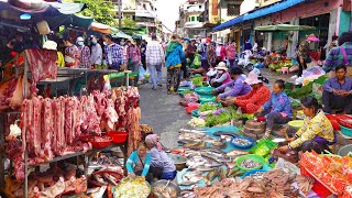 Cambodian Countryside Market Vs City Market  Best Exploring Cambodian Market Food [upl. by Fante]