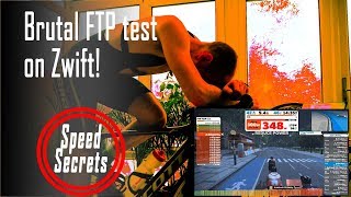 Zwift Vo2max test Best way to calculate FTP with simple cycling ramp test [upl. by Yecniuq]