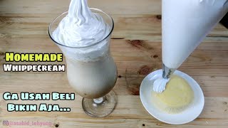 Cara Mudah Buat Whipped Cream Homemade  Lebih enak dari yg asli [upl. by Willing266]