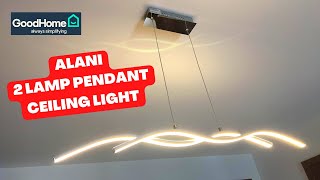 How to Install Alani Lamp Pendant Ceiling Light I Alani Pendant Light I Alani Ceiling Light Fitting [upl. by Aicirtac455]