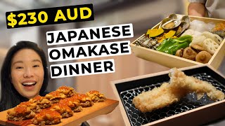 230 JAPANESE OMAKASE in SYDNEY AUSTRALIA Massive Tempura Feast Must Try Sydney Restaurants 悉尼天婦羅 [upl. by Assilen]