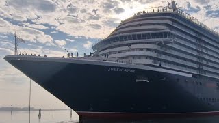 Queen Anne Cruise Ship  Cunard  Sea Trials 18022024 Venezia  Horn [upl. by Uphemia]