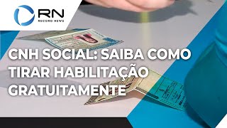 CNH Social saiba como tirar a carteira de motorista sem pagar nada [upl. by Beitch351]