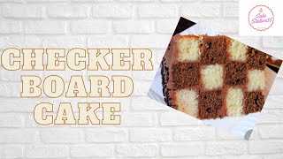 How to make a Checkerboard Cake [upl. by Ramirol]