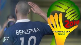 Karim Benzema  All 3 Goals In 2014 World Cup Brazil FIFA Remake [upl. by Brandyn]