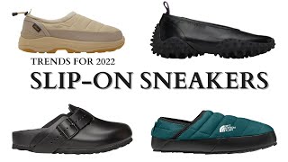 THE SLIPON SNEAKER TREND IN 2022  Rick Owens Eytys Northface and more [upl. by Nileuqaj]