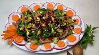 AVAKADOLU SALATA 🥗 TARİFİ  NASIL YAPILIR [upl. by Nodal]