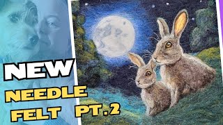 Follow along as we needlefelt the two hares Get my tips and tricks to help you [upl. by Enitsirhk]