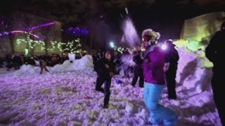 Worlds largest snowball fight in Seattle [upl. by Lazor]