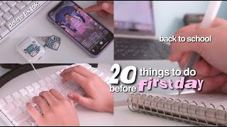 20 things you NEED to do before the first day of school 💯 back to school [upl. by Strepphon]