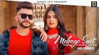 Nawab  Pranjal Dhaiya  Mehnge Suit Lyrical Video  Gurlez Akhtar  New Punjabi Song 2022 [upl. by Haukom91]