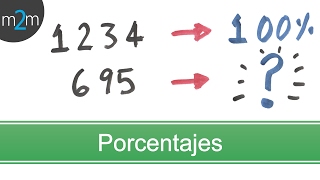 PORCENTAJE entre dos cantidades │ REGLA DE 3 [upl. by Downall]