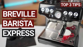 Breville Barista Coffee Machine Top 3 Tips for NextLevel Espresso [upl. by Lewellen]