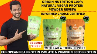 Origin nutrition Vegan plant protein review  Best unflavored Plant protein with digestive enzymes [upl. by Aihcropal]