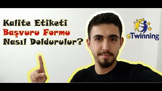 ❗ AÇIKLAMAYI VE YORUMU OKUYUN ❗eTwinning Kalite Etiketi Başvuru Formu Nasıl Doldurulur 1Bölüm [upl. by Elish]