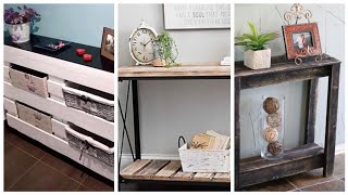 25 Ideias legais de Aparador de Palete para sala Decoração Moveis de pallets [upl. by Nilknarf]