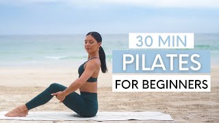 30 MIN FULL BODY WORKOUT  AtHome Beginner Pilates No Equipment [upl. by Laden570]