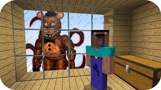 NOOB VS CREEPYPASTA CASA SECRETA DE FNAF MINECRAFT TROLL  ROLEPLAY [upl. by Delacourt]