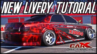 CARX  STEP BY STEP LIVERY TUTORIAL  carx drift racing online [upl. by Abagael187]