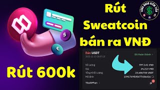 Cách rút tiền app Sweatcoin  Rút 600k từ đi bộ kiếm tiền Sweat wallet  App kiếm tiền online [upl. by Franza273]