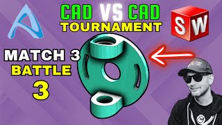 3D CAD esports  TOURNAMENT HIGHLIGHT  Match 3  ExMachina VS ChrisBCo  Alibre VS SOLIDWORKS [upl. by Hooper]