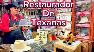 Restauración de Texanas con El Rey Cowboy en Juventino Rosas Guanajuato hats restauracion Vaquero [upl. by Fiorenze]