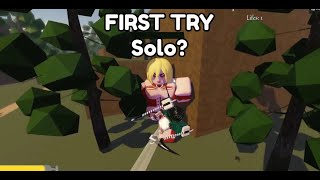 First Time Fighting The Female Titan SOLO  Untitled Attack On Titan [upl. by Pax]