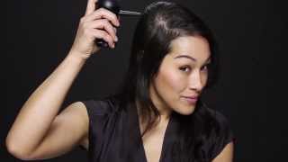 How to Get Fuller Hair by Applying Toppik Hair Building Fibers Featuring Melina [upl. by Tasha851]