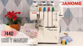 Curso Uso y Manejo Máquina Overlock Janome My Lock 744D [upl. by Idnor142]