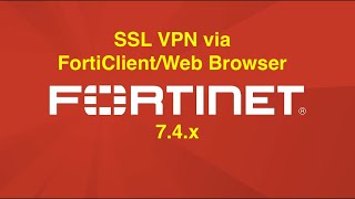 Fortigate SSL VPN Configuration with FortiClient and Web Browser FortiClient configuration743 [upl. by Ynolem]