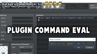 Plugin Command Eval Plugin  RPG Maker MV [upl. by Erline]