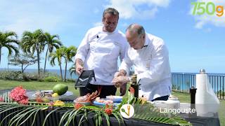 Recette de Langouste à la papaye à SaintMartin  750g [upl. by Lorsung985]