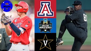 5 Arizona v 4 Vanderbilt AMAZING GAME  College World Series  2021 College Baseball Highlights [upl. by Damian817]