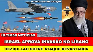 Israel aprova invasão no Líbano para destruir o coração pulsante do H³zb0ll4h [upl. by Einhapets127]