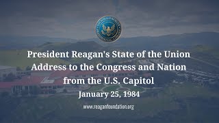 State of the Union President Reagans State of the Union Speech  12584 [upl. by Ellehcam286]