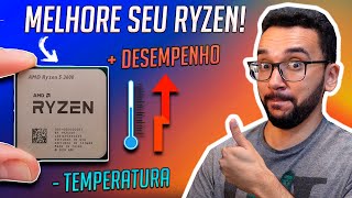 MAIOR Desempenho e MENOR Temperatura Melhorando seu RYZEN 5 3600  Overclock e Undervolt [upl. by Brunella]