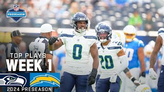 Seattle Seahawks Top Plays vs Los Angeles Chargers  2024 Preseason Week 1 [upl. by Natanhoj]