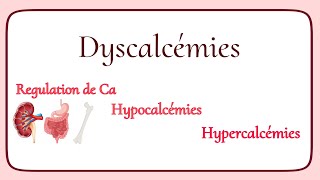 La physiopathologie des dyscalcémies  Hypocalcémies et hypercalcémies [upl. by Dorie]