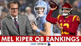 Mel Kiper’s Top 10 QB Prospects For 2024 NFL Draft  UPDATED NFL Draft Prospects Rankings [upl. by Ahsirtap]